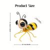 Metal Bee Decorations, Patio Art Garden Decoration, Cute Bee Lawn Decorations, Hanging Wall Sculpture, Hanging Decorations