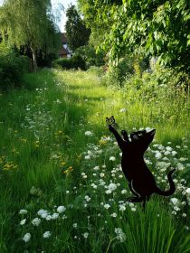 Cat Garden Stakes - Elegant Adorable Family Silhouette Statues, Perfect For Yard (Option: Look at the picture)