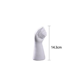 Nordic Style Ceramics Vase Modern Creative Hand Vase Art Vases Flowers Arrangement Home Decor Desktop Living Room Ornament Gifts (Color: 14CM, Ships From: CN)